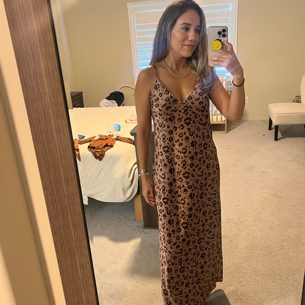 Leopard Print Maxi Dress